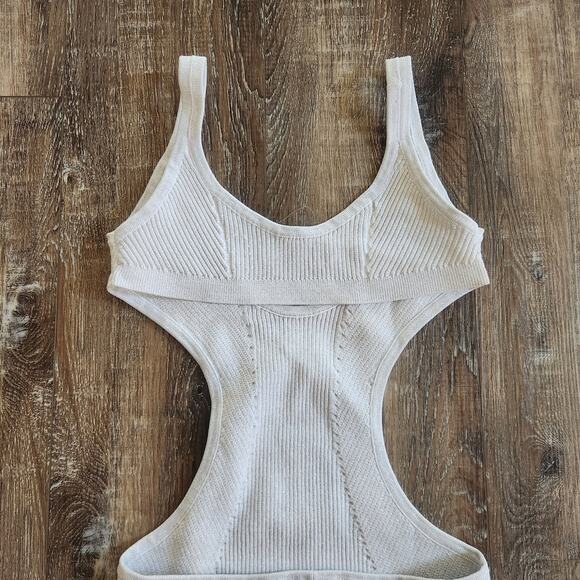 Retrofete Silver Metallic Dress Cut Out Open Back Sleeveless Size XS - Picture 6 of 10